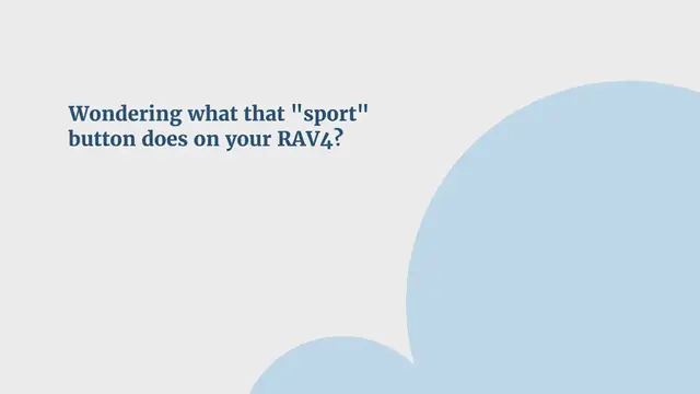 Video thumbnail for TOYOTA RAV4 SPORT MODE