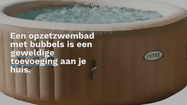 Video thumbnail for Een opzetzwembad met bubbels: gewoon relax vanuit je eigen woning!