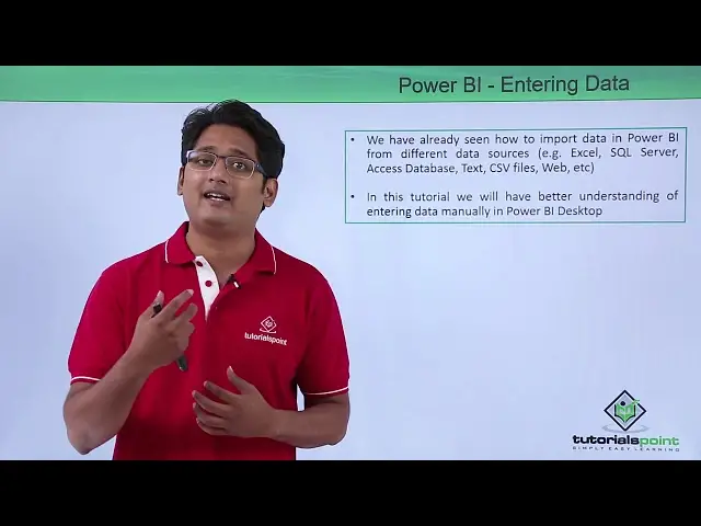 'Video thumbnail for Power BI -  Entering data'