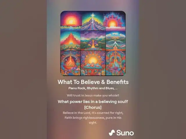 Video thumbnail for What To Believe & Benefits - A Christian Song of Faith and Blessings
