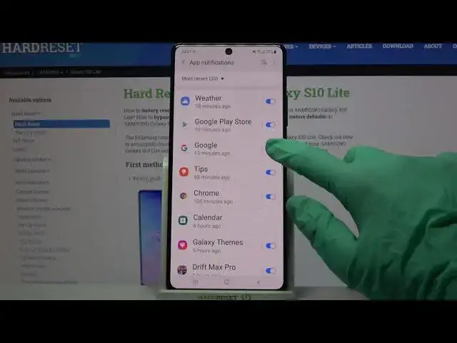 'Video thumbnail for How to Manage Apps Notifications in SAMSUNG Galaxy S10 Lite – Customize Notifications'