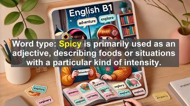 Video thumbnail for 2500 Must Know CEFR B1 Vocabulary - The Word 'Spicy': From Hot Peppers to Zesty Language