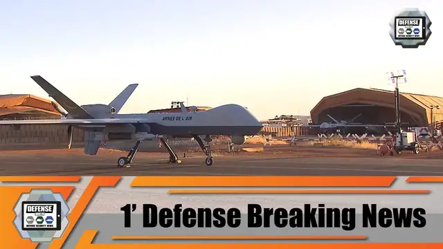 'Video thumbnail for French Air Force test laser-guided bombs with MQ-9 Reaper drones UAV MALE Operation Barkhane Niger'