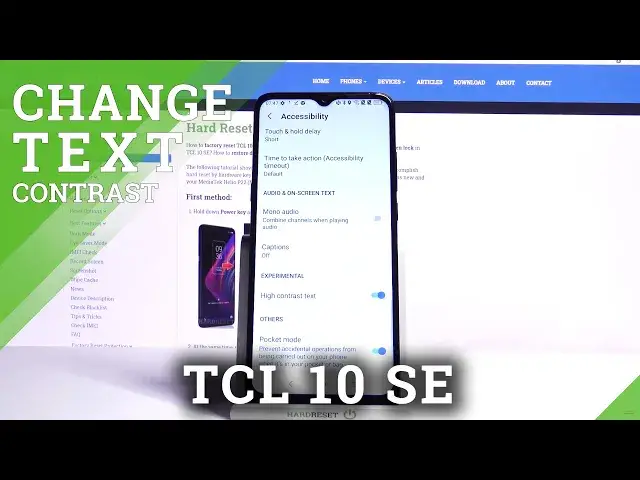 Video thumbnail for Activate High Contrast Text in Display Settings - TCL 10 SE