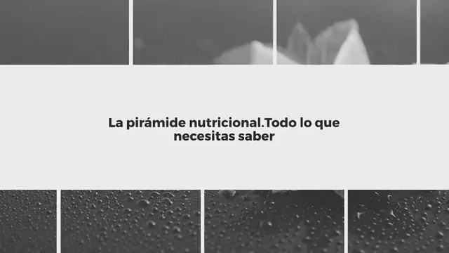 Video thumbnail for La pirámide nutricional. Todo lo que necesitas saber