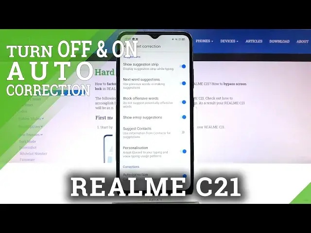 'Video thumbnail for How to Manage Autocorrection in Realme C21 – Autocorrection Option'