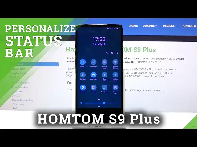 Video thumbnail for HOMTOM S9 Plus – Customize / Manage Notification Bar Icons