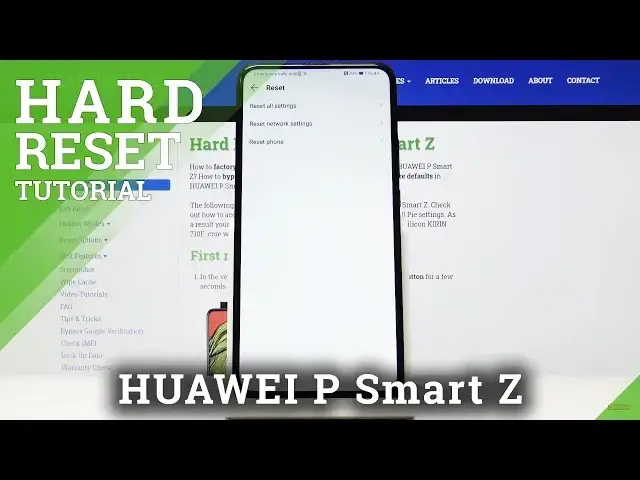 'Video thumbnail for Factory Reset HUAWEI P Smart Z – Erase All Content & Settings'