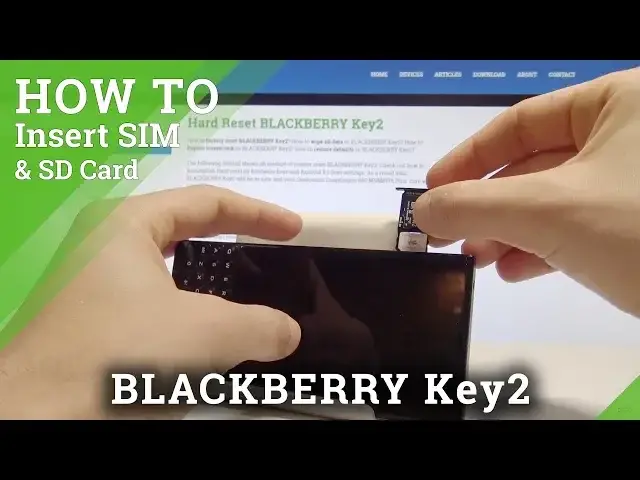 Video thumbnail for How to Insert SIM and SD Card on BLACKBERRY Key2 - Install Nano SIM & Micro SD