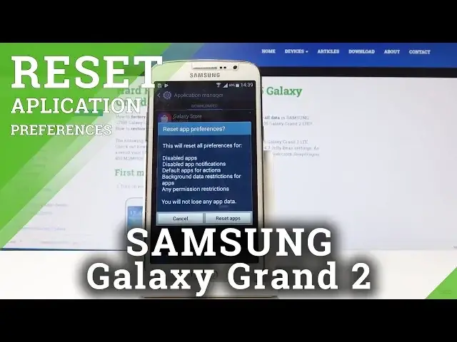 'Video thumbnail for How to Reset App Preferences in SAMSUNG Galaxy Grand 2 - Restore App Settings'