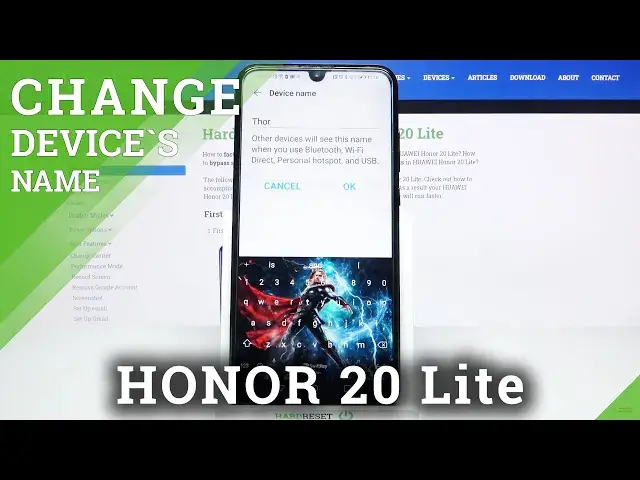 Video thumbnail for How to Change Device Name in Honor 20 Lite?