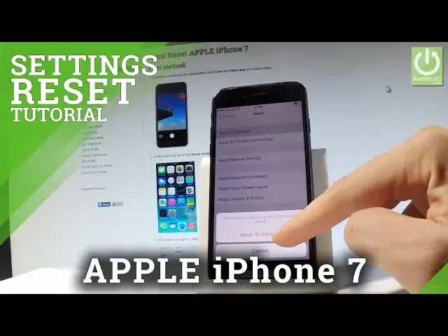 'Video thumbnail for How to Reset Settings in APPLE iPhone 7 - Restore iOS Settings'