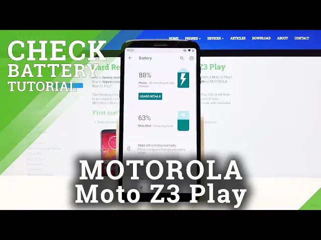 'Video thumbnail for How to Check Battery Percentage in MOTOROLA Moto Z3 Play – Battery Level'