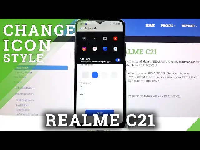 'Video thumbnail for How to Set Up Icons Size in REALME C21 – Resize Icon'