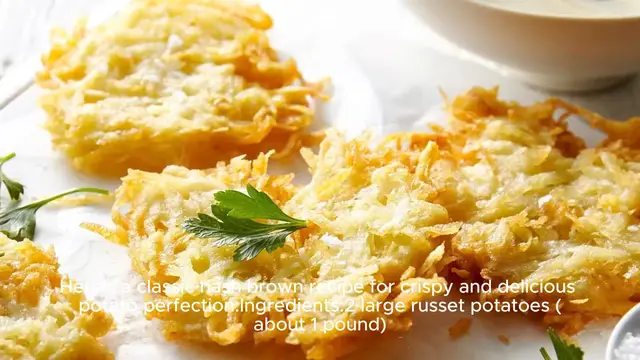 Video thumbnail for Hash brown recipe