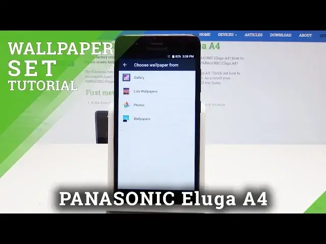 'Video thumbnail for How to Change Wallpaper in PANASONIC Eluga A4 - Set Up Home Screen Wallpaper'