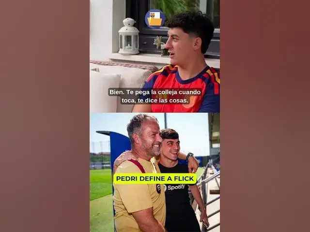 Video thumbnail for 🤣 Pedri define a Hansi Flick con los hermanos Buyer #fcbarcelona #flick #pedri #buyer