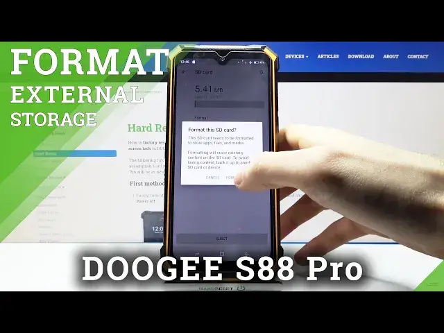 'Video thumbnail for How to Format SD Card in DOOGEE S88 Pro – Format Memory Card'
