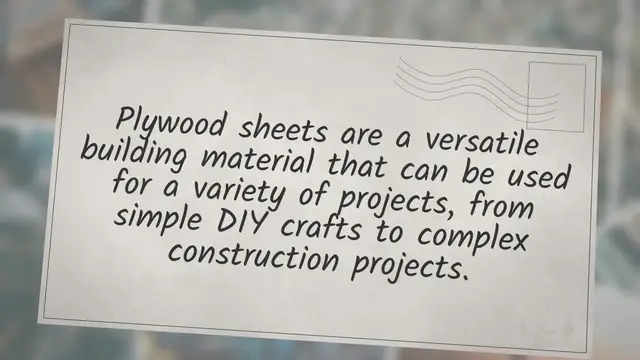 Video thumbnail for Demystifying Plywood Sheets