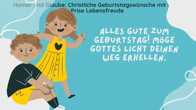 Video thumbnail for Humor und Glaube: Christliche Geburtstagswünsche mit einer Prise Lebensfreude (Erfrischend)  : Geburtstagswünsche / Glückwünsche / Glückwunsch - Gebet - Beten - Gebete - Religion und Glauben - Religion & Belief - Christentum - Glaube - Christlich Leben -