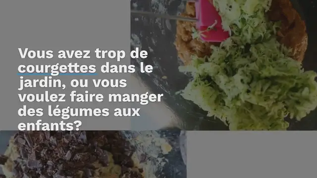 Video thumbnail for Gâteau aux courgettes et chocolat noir