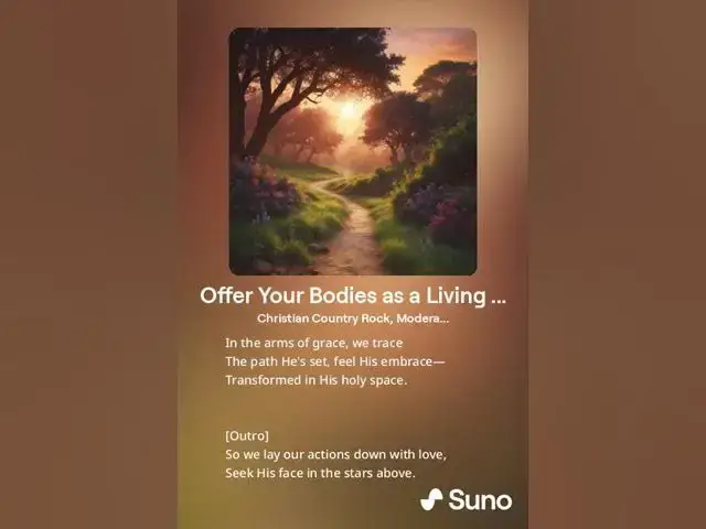 Video thumbnail for Offer Your Bodies as a Living Sacrifice