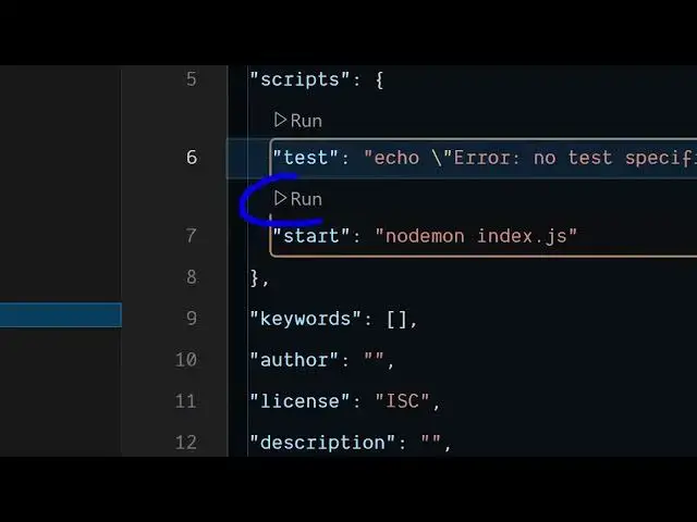 Video thumbnail for How to Add Run Button in Package json File of Node js Project in VSCode IDE to Run Scripts