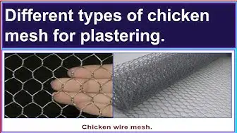 Video thumbnail for Different types of chicken mesh for plastering./Chicken mesh used in construction.