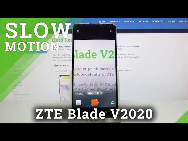 Video thumbnail for How to Record Slow Motion in ZTE Blade V2020 – Find Slow Motion Option