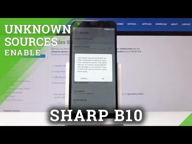 'Video thumbnail for How to Enable Unknown Sources Installation on SHARP B10 - Unknown Sources Apps'