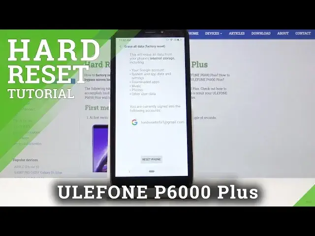 Video thumbnail for Factory Reset ULEFONE P6000 Plus - Erase All Content & Settings