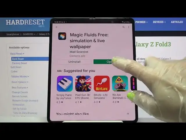 'Video thumbnail for How to Download & Apply Animated Wallpaper on SAMSUNG Galaxy Z Fold 3 – Magic Fluids'