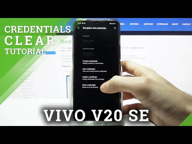 'Video thumbnail for How to Clear Credentials on VIVO V20 SE - Remove All Certificates & Licences'