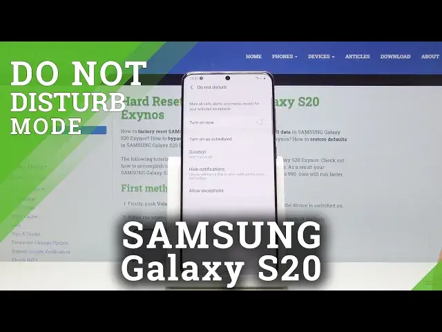 Video thumbnail for Do Not Disturb Mode SAMSUNG Galaxy S20 - Mute Sounds