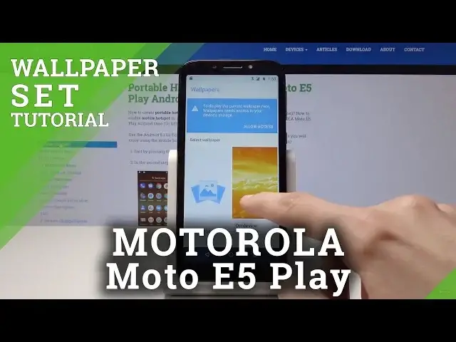 'Video thumbnail for How to Set up Wallpaper on the Motorola Moto E5 Play – Choose Wallpaper'
