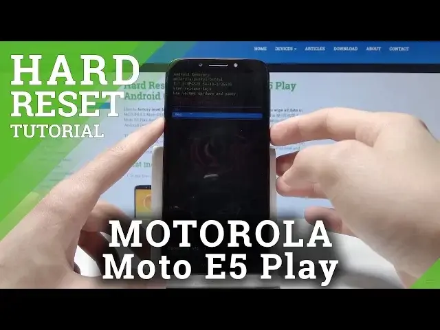 'Video thumbnail for How to Perform Hard Reset on Motorola Moto E5 Play - Factory Reset / Screen Lock Removal'