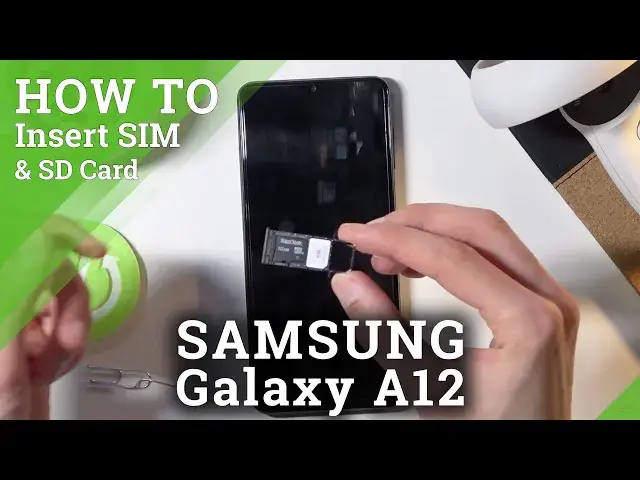 Video thumbnail for How to Input Nano SIM & Micro SD Cards in SAMSUNG Galaxy A12 – SIM & SD Installation