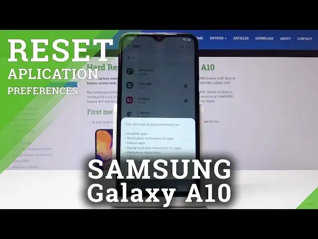 'Video thumbnail for How to Reset App Settings in SAMSUNG Galaxy A10 - Restore App Permissions'