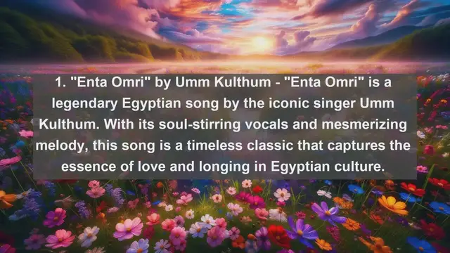 Video thumbnail for Melodies of the Nile: Top 10 Most Beautiful Songs from Egypt