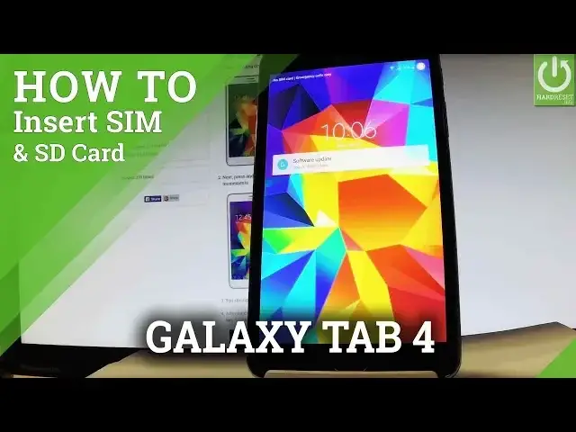 'Video thumbnail for Insert SIM & SD in SAMSUNG Galaxy Tab 4 - Set Up SIM and SD Card'