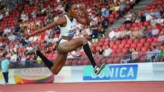 Video thumbnail for Shanieka Ricketts Jumps 13.57m in Women's Triple Jump at Velocity Fest 12