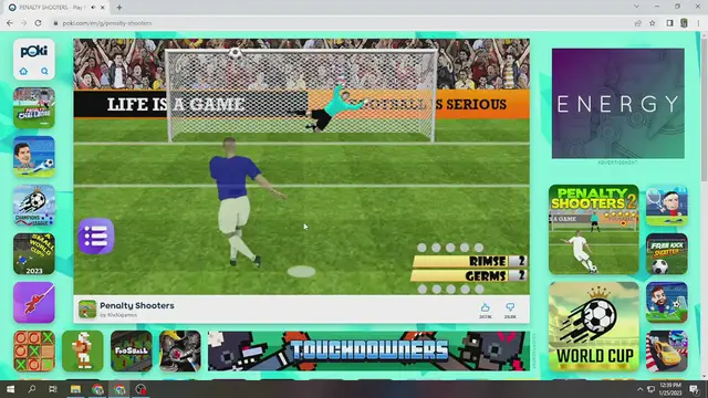 Video thumbnail for penalty shooters game online