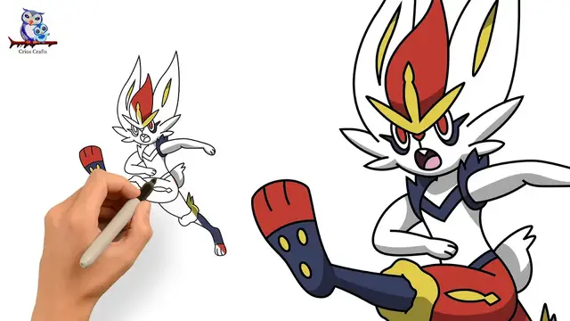 Video thumbnail for How to Draw Cinderace Pokémon  - Step by Step