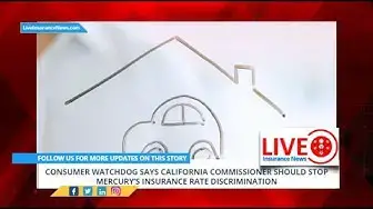 Video thumbnail for Consumer Watchdog says California Commissioner should stop Mercury’s insurance rate discrimination