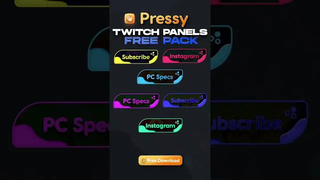 'Video thumbnail for Free Twitch Panels Pack ⭐️ #shorts #youtubeshorts'