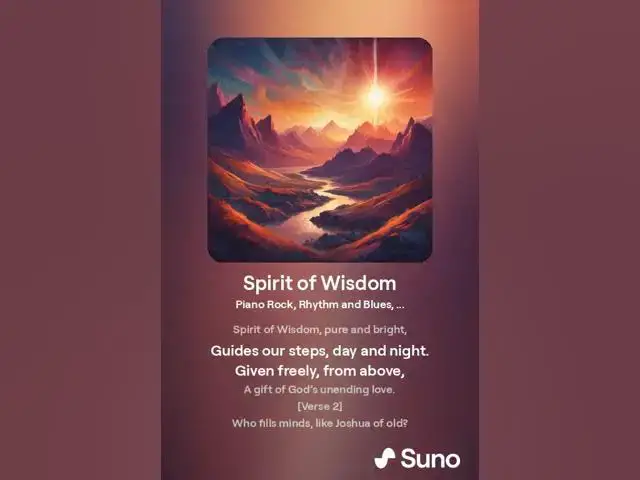Video thumbnail for Spirit of Wisdom - A Song Inspired by the Bible