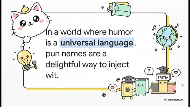 Video thumbnail for Unforgettable Pun Names: Genius Ideas for Teams, Pets, Pop Culture & More!
