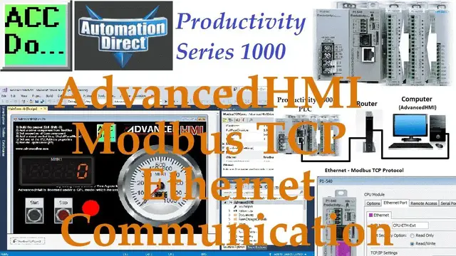 Video thumbnail for Productivity 1000 Series PLC AdvancedHMI Modbus TCP