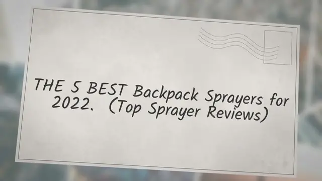 'Video thumbnail for THE 5 BEST Backpack Sprayers For 2022 (Top Battery Powered Sprayer Reviews) Lawn Phix'