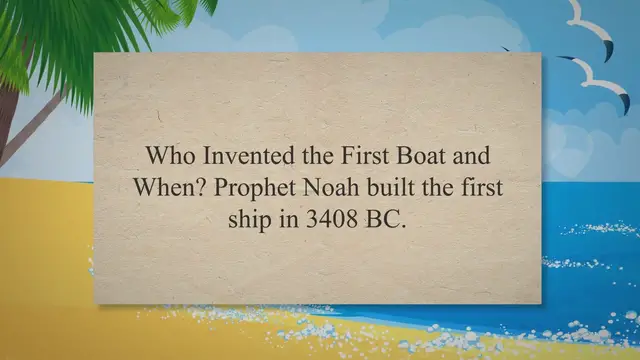 'Video thumbnail for Who Invented the First Boat and When?'